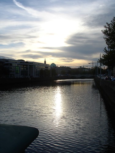 the Sun sets on the 5th over the Liffey