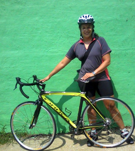 Melanie and her Orbea Diva!