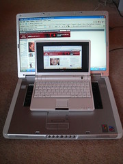 Laptop and miniBook together