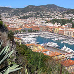 View of the port of Nice