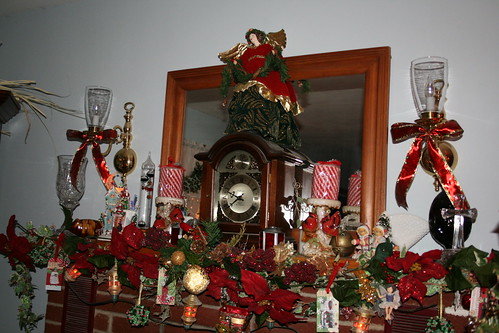 Mantels Decorated For Christmas