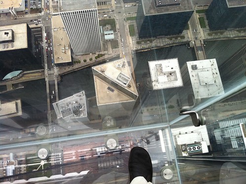 Looking Down: View from the Willis Tower in Chicago