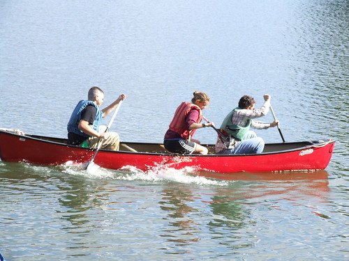 canoe tug-o-war