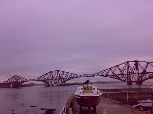 Forth Bridge from the harbour
