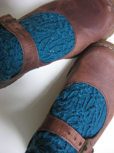 gothic spire socks with brown shoes