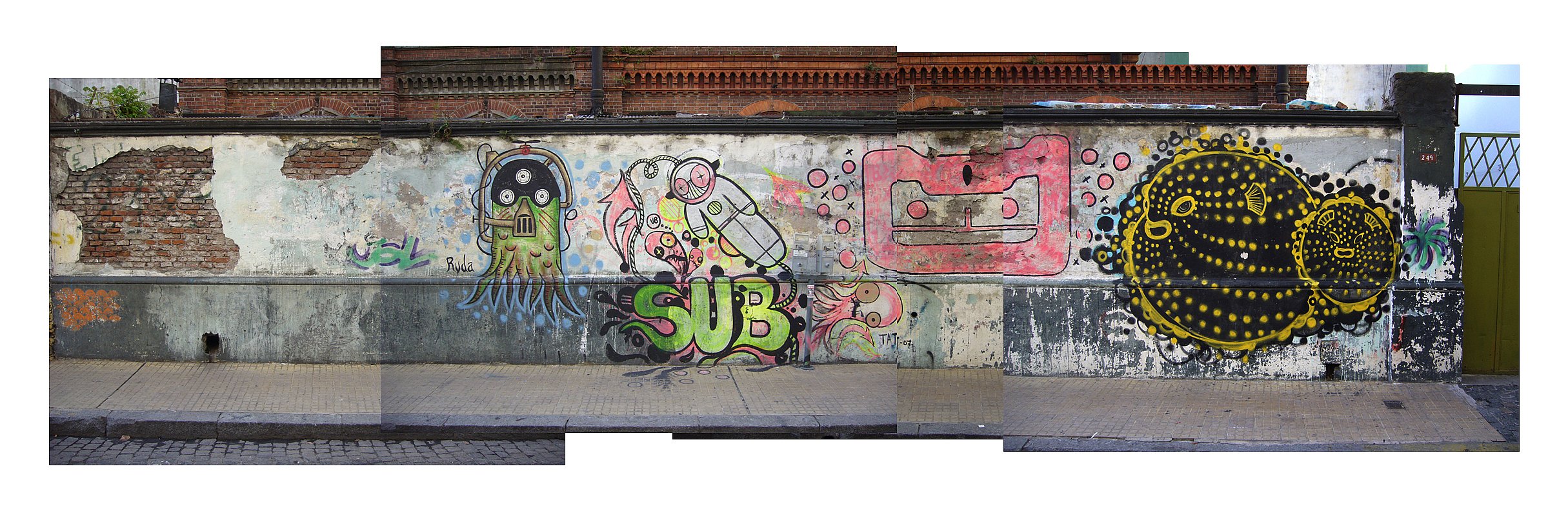 Buenos Aires graffiti collage