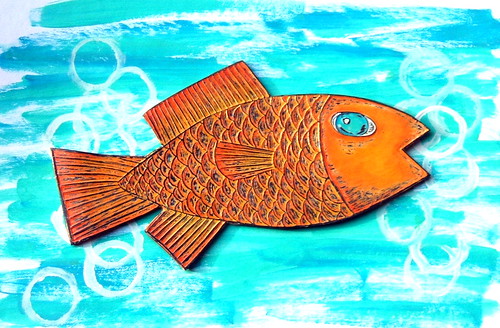 Finished Fish in water - crafting 365/day 109