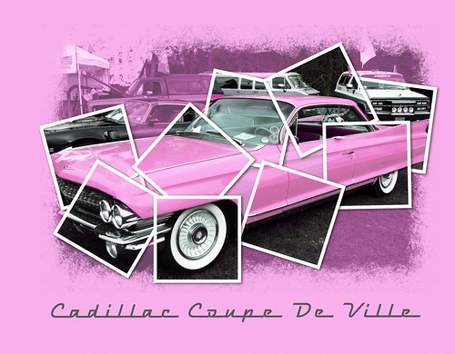Using an effect I found in Photshop Creative here is my Pink Cadillac
