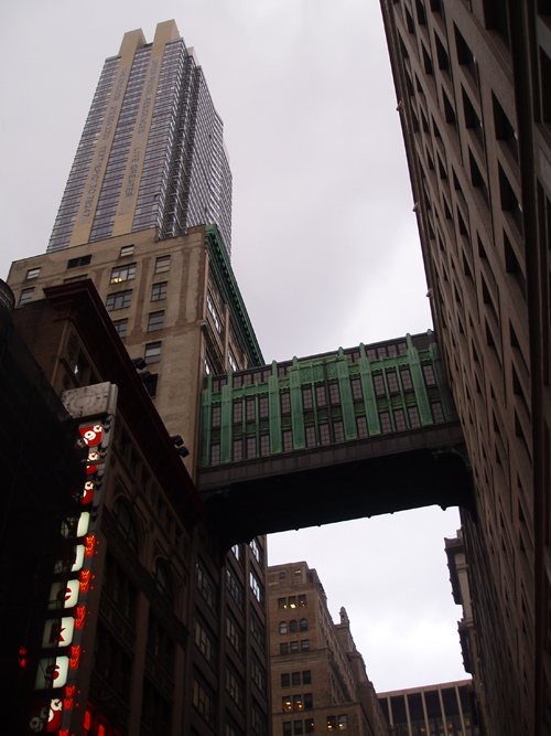 the old Gimbels skybridge, 32nd Street, Manhattan