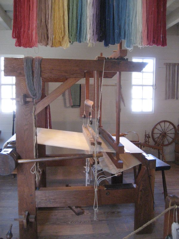 Loom in weaver's shop