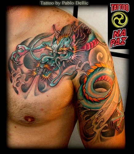 Special Dragon Tribal Tattoos Design by Pablo Dellic
