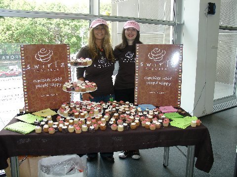 Pam and Margo from Chicago's Swirlz Cupcakes