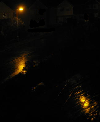 Dark Street in the Rain