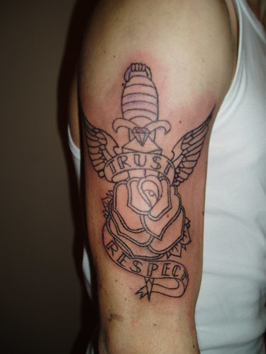 jordans old school arm tattoo i did this