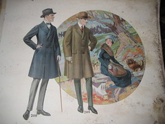 Turn of the century mail order or salesman sample antique clothing catalog