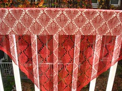 Cherry Leaf Lace shawl