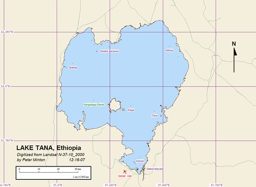 Lake Tana - EVS Precision Marplot Map (1-500,000)