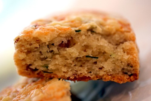 Innards of Bacon & Cheddar Chive Scone