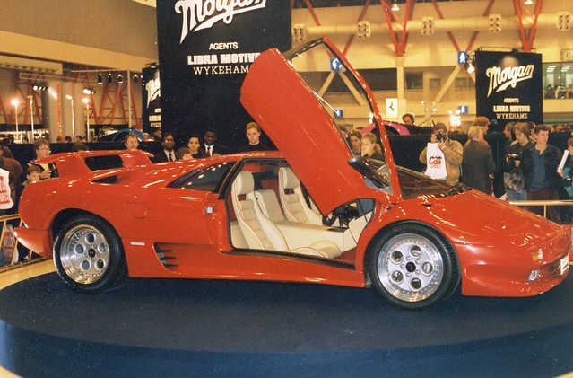 red cars 1991 diablo lamborghini motorshow