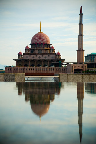 Putrajaya Mosque in reflect
