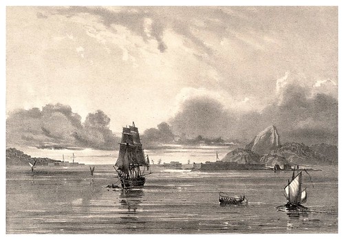 009a-Entrada a la bahia de Rio de Janeiro-Journal de la navigation autour du globe… 1837-Barón de Bouganville-fuente BOTANICUS