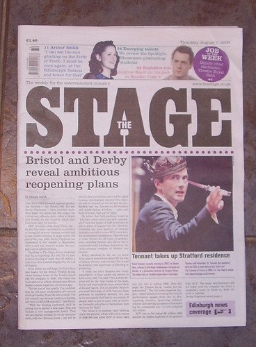 THE STAGE - 07/08/08 Cover