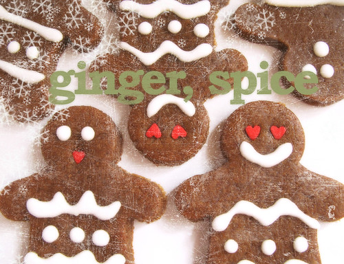 Thick and Chewy Gingerbread Cookies (with title)