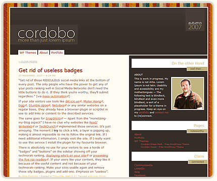 Cordobo Paperwall WordPress Theme