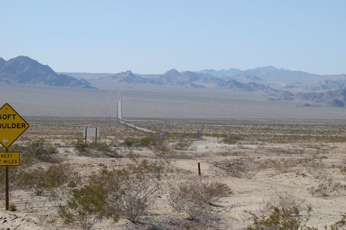 On a long desert highway....
