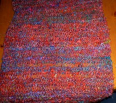 Drop Stitch Recycled Silk Scarf