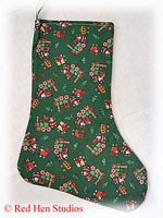 Train Christmas Stockings (Three Different Fabrics Available)