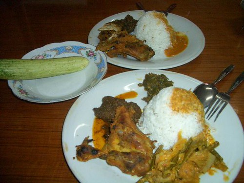 indonesian food rice. Padang rice (Indonesian food)