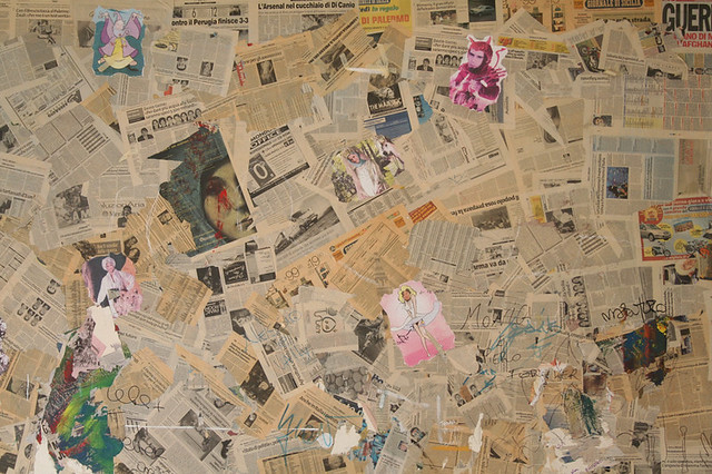 newspaper collage