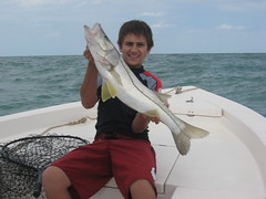 Kyle B. his first Snook