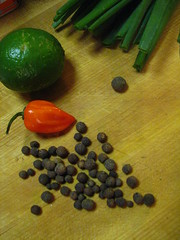 All Spice, Pepper, Lime, Scallion for Jerk Marinade