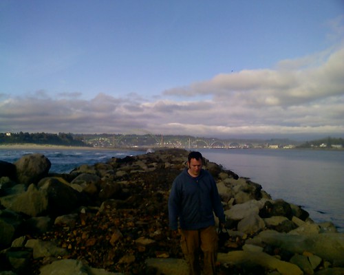 Scott on Newport jetty