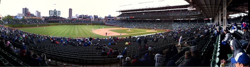 Panoramic View of the Cubs - Mets game at Wrigley Field - #Yearofbaseball