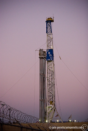 Gas Drilling Rig near Bluebonnet Circle