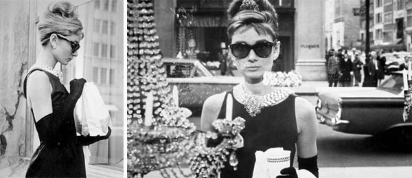 holly golightly, audrey hepburn, breakfast at tiffany, truman capote, fashion, dress, jewelry, chic and charming