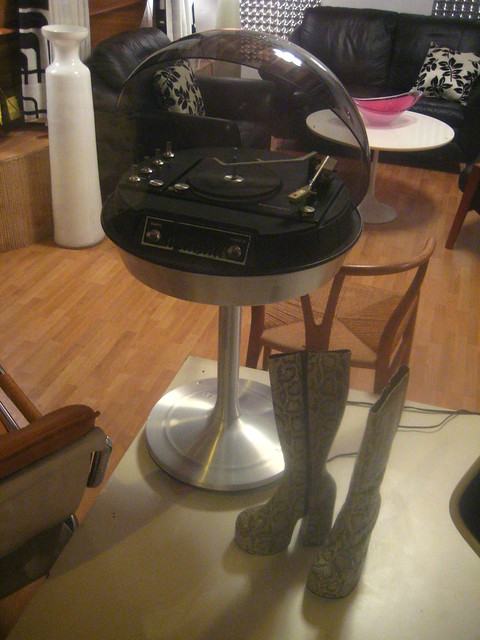 Space Age Turntable with Boots