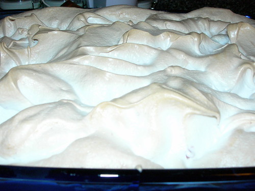 Fluffy pillow of meringue