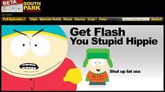 South Park site message