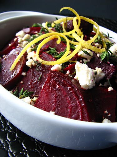 Lemon Roasted Beets with Thyme and Feta II