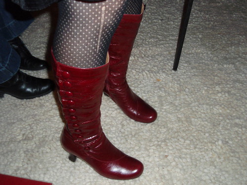 Heidi's super sexy red boots
