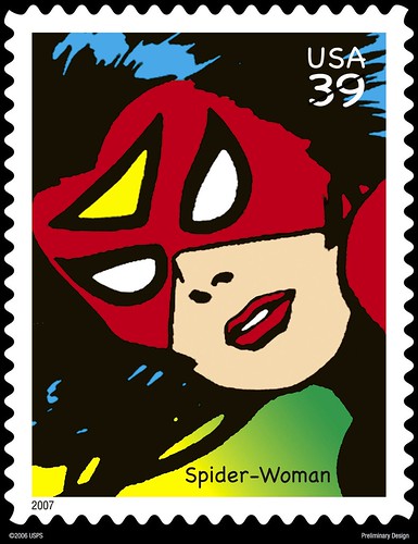 Spiderwoman Stamp