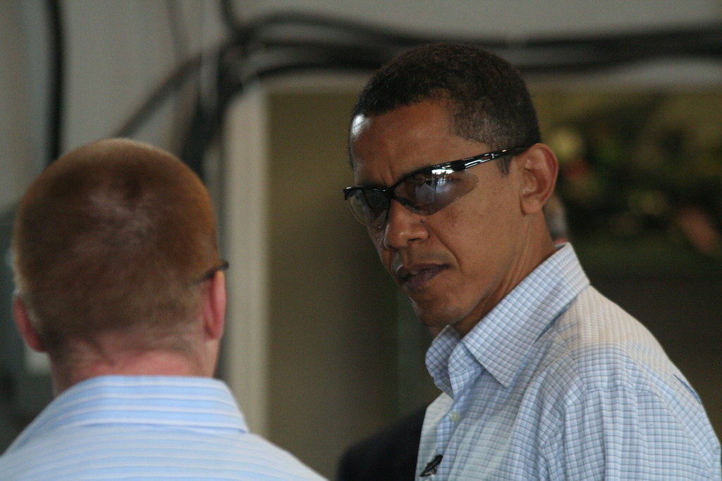Barack Obama in shades