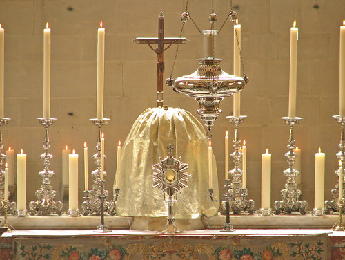 Blessed be God in the Most Holy Sacrament of the Altar!
