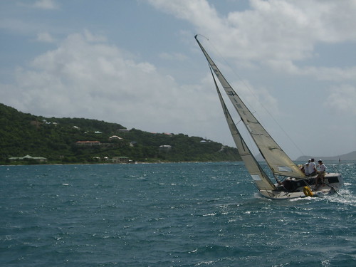 Sailing in the Virgin's Cup near Tortola, The British Virgin Islands