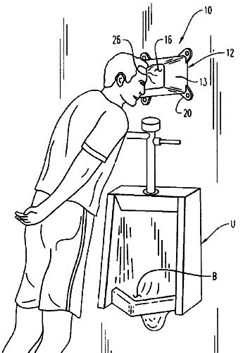 urinal headrest