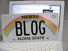 Hawaii Blog License Plate